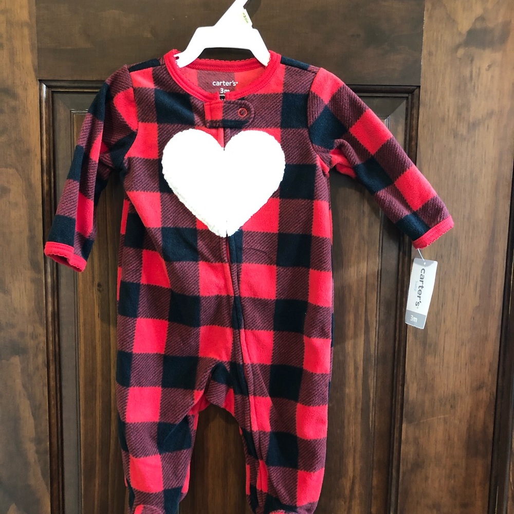 Infant fleece footie jammies